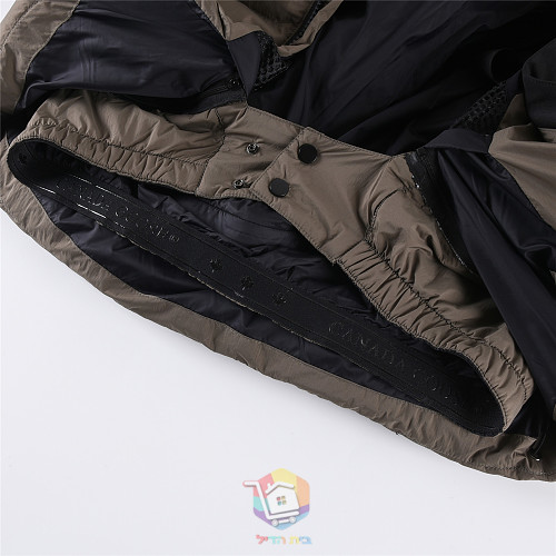 מעיל פוך Canada Goose עם קפוצ'ון, חום אפרפר או שחור, תמונה 11