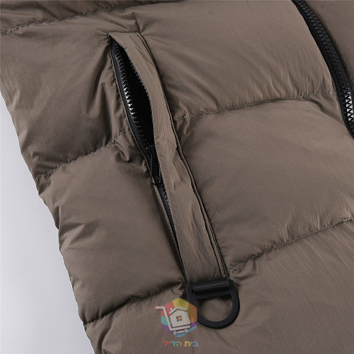 מעיל פוך Canada Goose עם קפוצ'ון, חום אפרפר או שחור, תמונה 15
