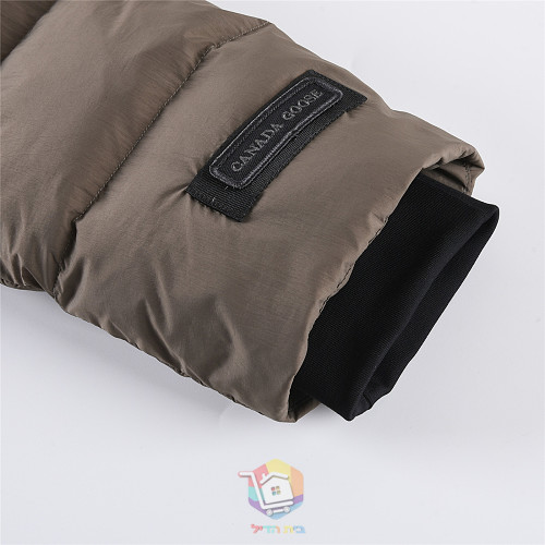 מעיל פוך Canada Goose עם קפוצ'ון, חום אפרפר או שחור, תמונה 16