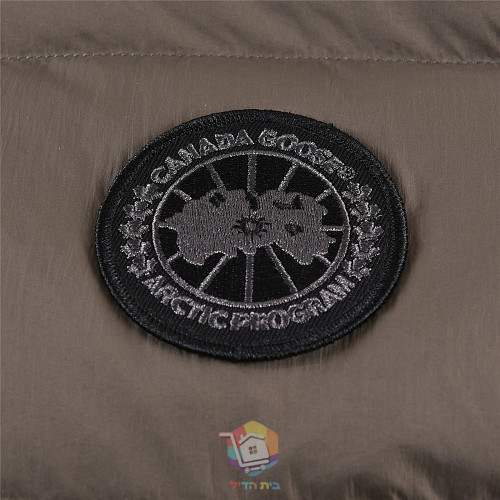 מעיל פוך Canada Goose עם קפוצ'ון, חום אפרפר או שחור, תמונה 17