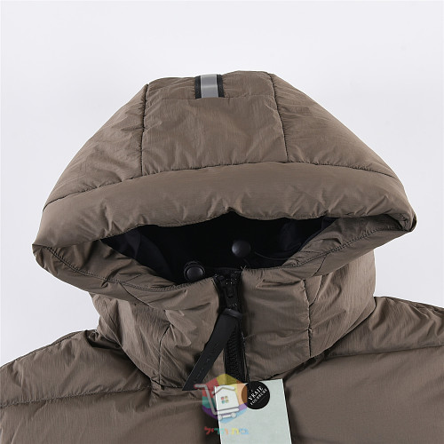 מעיל פוך Canada Goose עם קפוצ'ון, חום אפרפר או שחור, תמונה 18