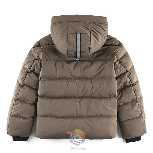 מעיל פוך Canada Goose עם קפוצ'ון, חום אפרפר או שחור, תמונה 19
