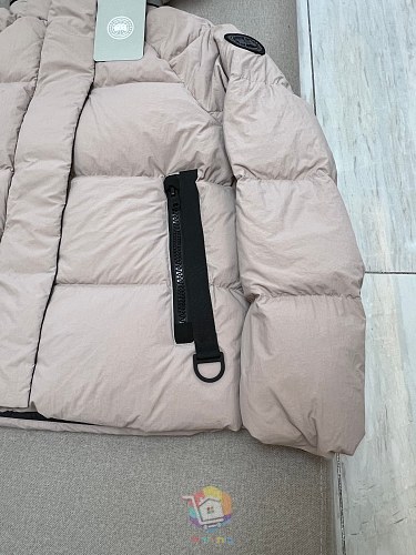 מעיל פוך Canada Goose Junction Parka עם קפוצ'ון, שחור, לבן או ורוד חיוור, תמונה 7