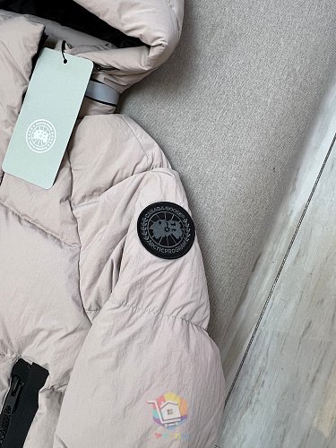 מעיל פוך Canada Goose Junction Parka עם קפוצ'ון, שחור, לבן או ורוד חיוור, תמונה 8