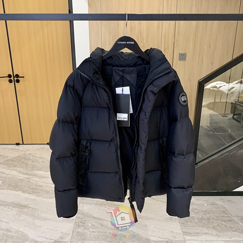 מעיל פוך Canada Goose Junction Parka עם קפוצ'ון, שחור, לבן או ורוד חיוור, תמונה 12