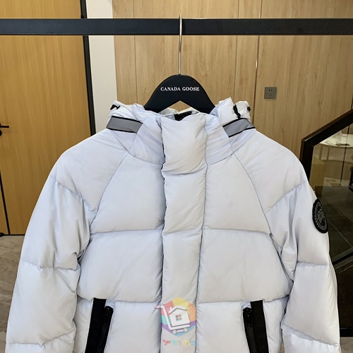 מעיל פוך Canada Goose Junction Parka עם קפוצ'ון, שחור, לבן או ורוד חיוור, תמונה 20