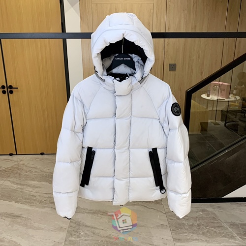 מעיל פוך Canada Goose Junction Parka עם קפוצ'ון, שחור, לבן או ורוד חיוור, תמונה 21