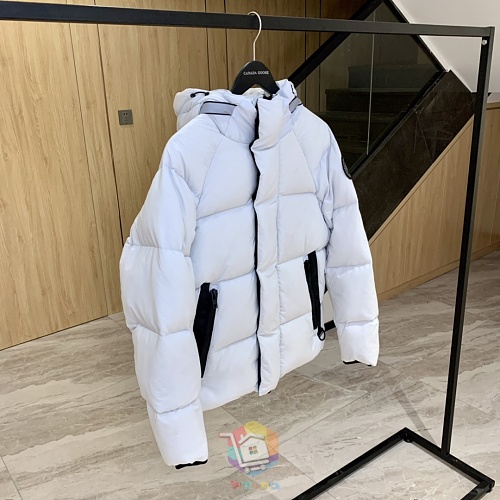 מעיל פוך Canada Goose Junction Parka עם קפוצ'ון, שחור, לבן או ורוד חיוור, תמונה 22