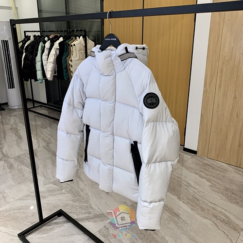 מעיל פוך Canada Goose Junction Parka עם קפוצ'ון, שחור, לבן או ורוד חיוור, תמונה 23
