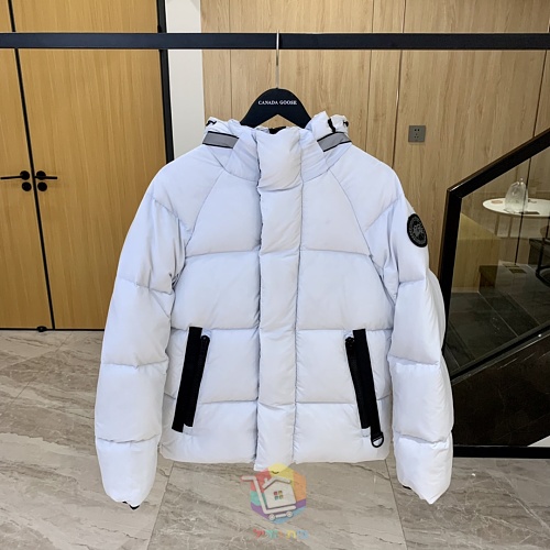 מעיל פוך Canada Goose Junction Parka עם קפוצ'ון, שחור, לבן או ורוד חיוור, תמונה 24