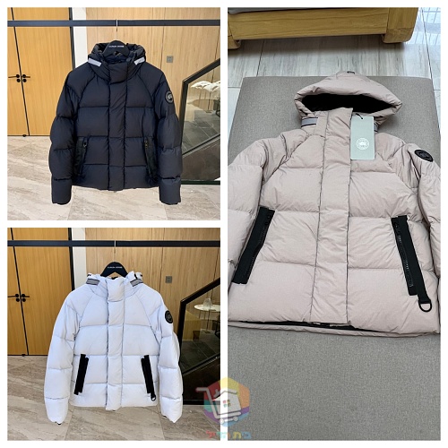 מעיל פוך Canada Goose Junction Parka עם קפוצ'ון, שחור, לבן או ורוד חיוור, תמונה 26