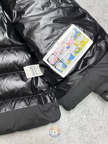 מעיל פוך קצר Moncler Cardere עם קפוצ'ון, שחור, תמונה 7