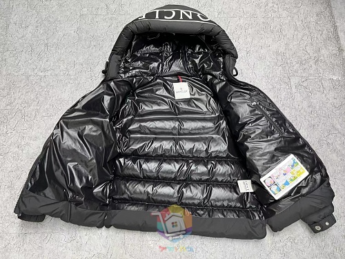 מעיל פוך קצר Moncler Cardere עם קפוצ'ון, שחור, תמונה 8