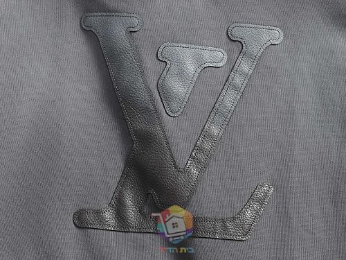 קפוצ'ון רוכסן Louis Vuitton עם לוגו גדול בחזית, אפור או שחור, תמונה 25