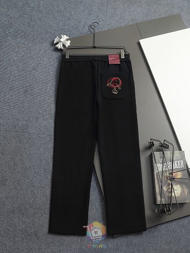 מכנסי טרנינג Gucci עם פס לוגו בצד, אפור או שחור, תמונה 16