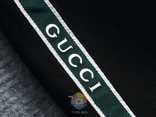 מכנסי טרנינג Gucci עם פס לוגו בצד, אפור או שחור, תמונה 17