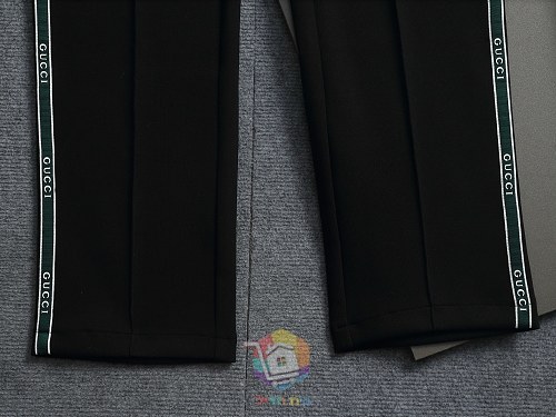 מכנסי טרנינג Gucci עם פס לוגו בצד, אפור או שחור, תמונה 19