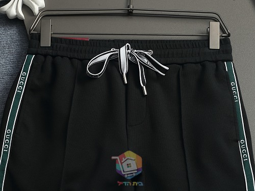 מכנסי טרנינג Gucci עם פס לוגו בצד, אפור או שחור, תמונה 21