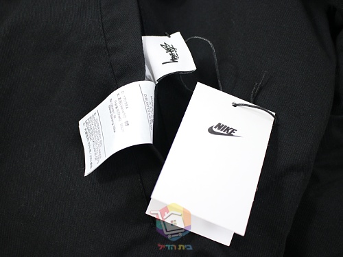 ז'קט Nike x Stüssy Reversible Varsity דו-צדדי, שחור ושמנת או ירוק זית וכתום, תמונה 12