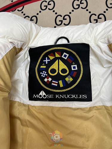 מעיל פוך מבריק Moose Knuckles עם צווארון עומד, שחור, אפור אבן או לבן, תמונה 2