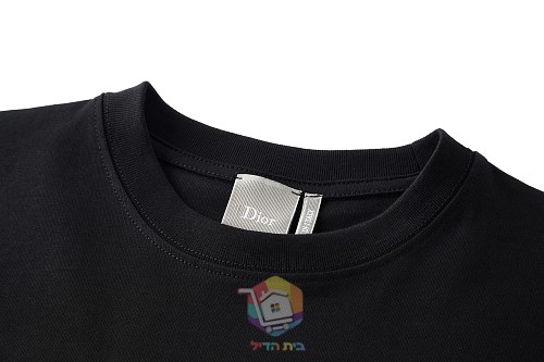 טישרט Dior שחורה עם הדפס כיתוב American Psycho, תמונה 7