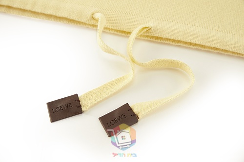 סוודר Loewe Half-Zip Sweater מתערובת כותנה, חום כהה וצהוב חמאה, תמונה 3