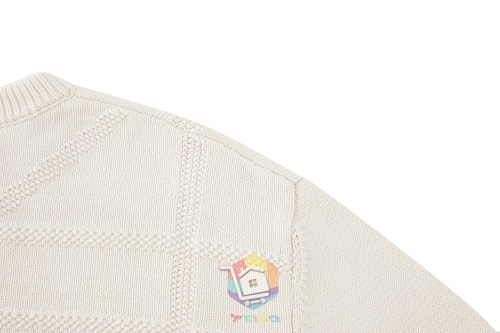סוודר Dior DiorAlps Sweater בגזרה רפויה, לבן שבור עם דוגמת פתיתי שלג, תמונה 3