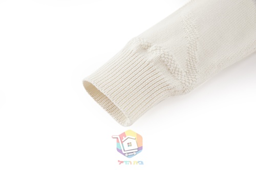 סוודר Dior DiorAlps Sweater בגזרה רפויה, לבן שבור עם דוגמת פתיתי שלג, תמונה 6