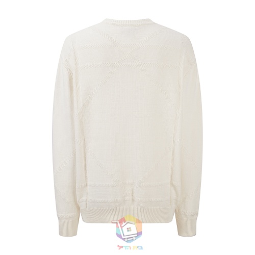 סוודר Dior DiorAlps Sweater בגזרה רפויה, לבן שבור עם דוגמת פתיתי שלג, תמונה 9