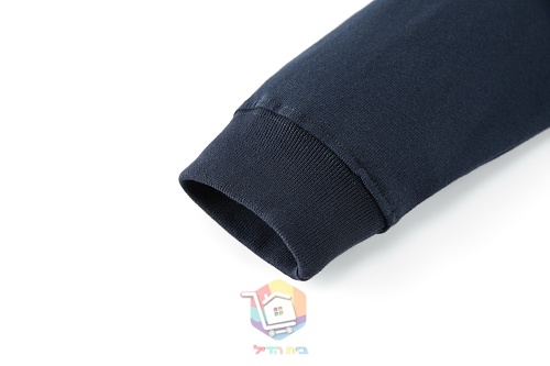 פולו כותנה בשרוול ארוך Prada Long-Sleeved Cotton Polo Shirt, כחול כהה, תמונה 3