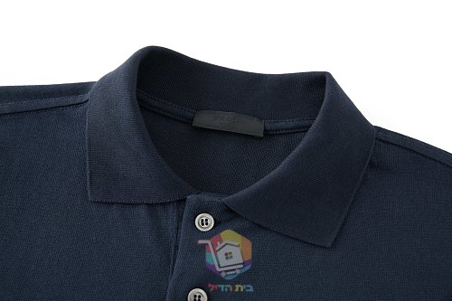 פולו כותנה בשרוול ארוך Prada Long-Sleeved Cotton Polo Shirt, כחול כהה, תמונה 8