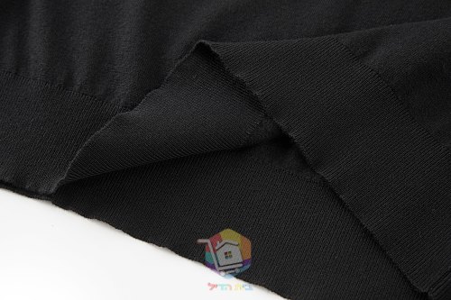 פולו צמר בשרוול ארוך Burberry Long-sleeve Knight Wool Polo Shirt, אפור או שחור, תמונה 3
