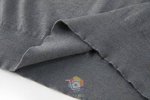 פולו צמר בשרוול ארוך Burberry Long-sleeve Knight Wool Polo Shirt, אפור או שחור, תמונה 14