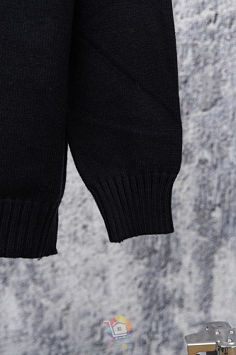 סוודר Louis Vuitton LV Tools Embroidered Crewneck שחור עם רקמות כלי עבודה, תמונה 6