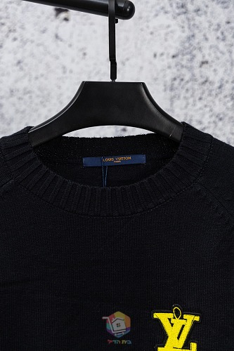 סוודר Louis Vuitton LV Tools Embroidered Crewneck שחור עם רקמות כלי עבודה, תמונה 9