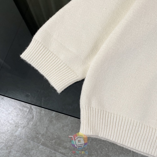 סוודר Fendi עם לוגו גדול בסריגה, שחור או שמנת, תמונה 8