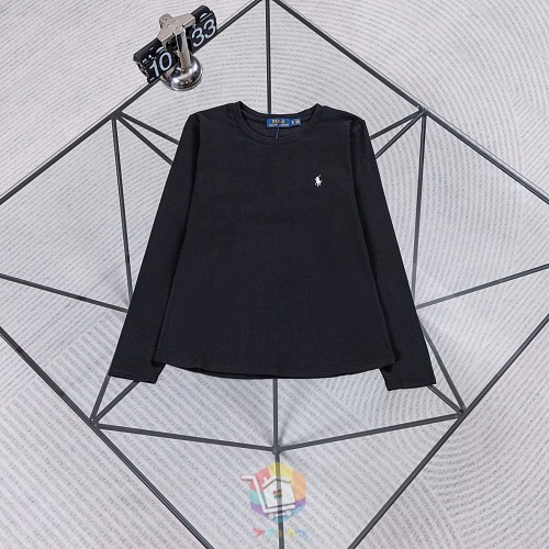 חולצת שרוול ארוך Polo Ralph Lauren עם לוגו רקום קטן, לבנה או שחורה, תמונה 13