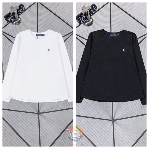 חולצת שרוול ארוך Polo Ralph Lauren עם לוגו רקום קטן, לבנה או שחורה, תמונה 25