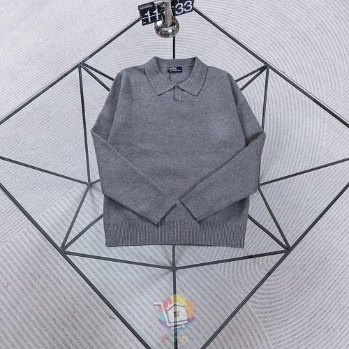 פולו סרוג בשרוול ארוך Polo Ralph Lauren אפור, תמונה 13
