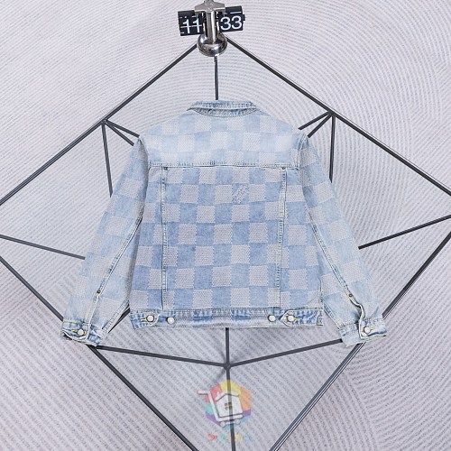 ז'קט ג'ינס Louis Vuitton בהיר עם דוגמת משבצות ארוגה, תמונה 16