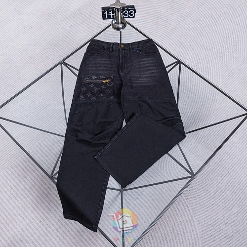 ג'ינס Louis Vuitton שחור דהוי עם כיס מונוגרם, תמונה 14