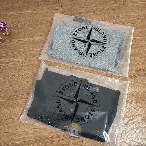 פולו סרוג בשרוול ארוך Stone Island עם פאץ' לוגו בשרוול, שחור או אפור, תמונה 7