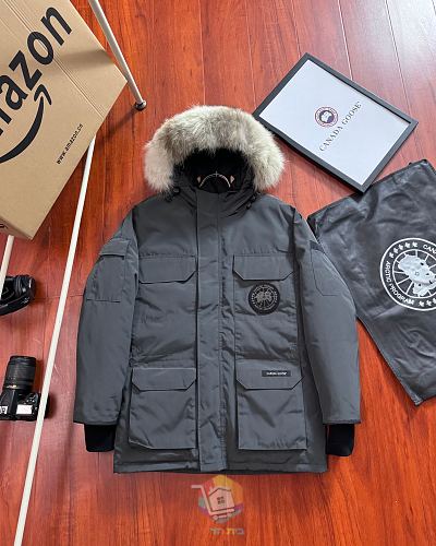 מעיל פרקה Canada Goose Expedition Parka עם קפוצ'ון בשוליים פרוותיים, בשמונה גוונים, תמונה 15