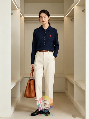 Polo Ralph Lauren Strick-Poloshirt für Damen in elf Farben 40