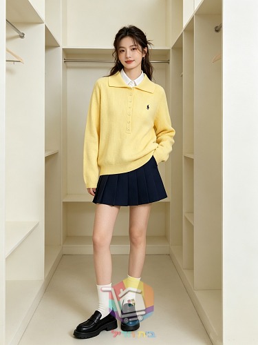 Polo Ralph Lauren Strick-Poloshirt für Damen in elf Farben 59