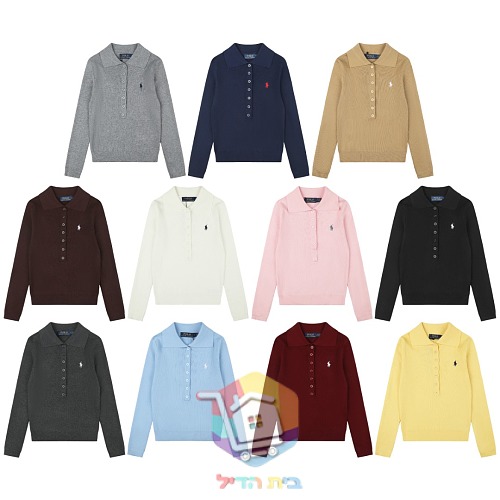 חולצת פולו סרוגה Polo Ralph Lauren לנשים באחד עשר גוונים, תמונה 39