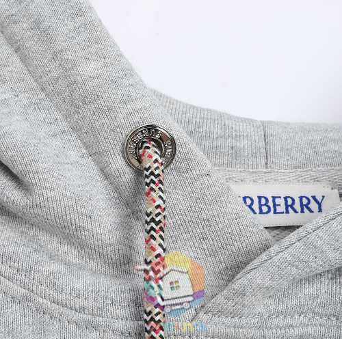 Hoodie Burberry mit Kordelzug in Karo, zwei Farben 10