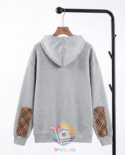 Hoodie Burberry mit Kordelzug in Karo, zwei Farben 12