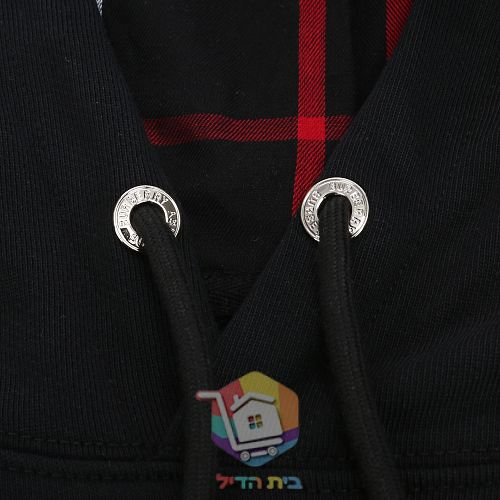 Hoodie Burberry mit Karofutter in der Kapuze, zwei Farben 7