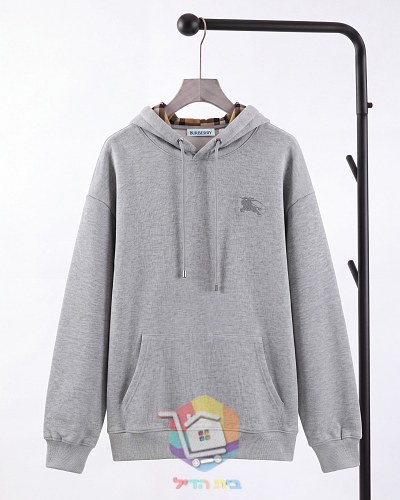 Hoodie Burberry mit Karofutter in der Kapuze, zwei Farben 20